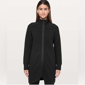 Women’s Lululemon Athletica On Repeat Black Jacket W4ATIS Size 6 long full zip